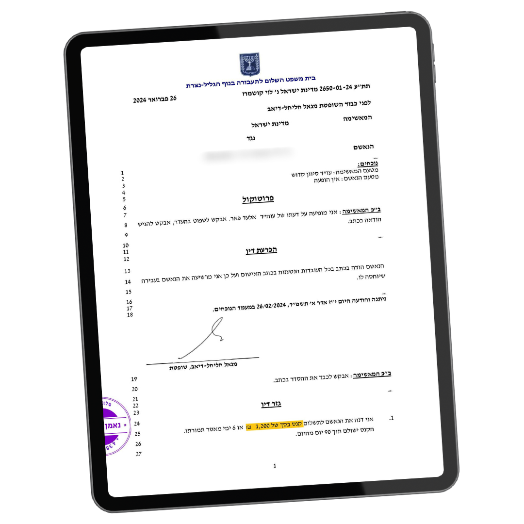 פסק דין